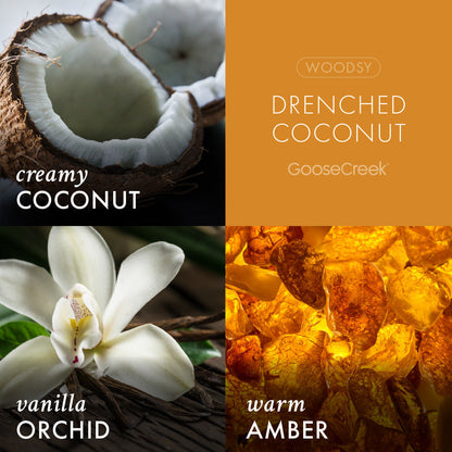 Drenched Coconut Odor Eliminating 3-Wick Candle