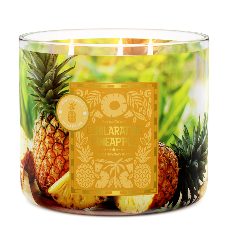 Exhilarating Pineapple 3-Wick Candle (S1BF9)